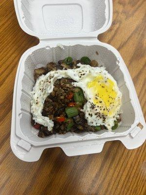 Sisig with egg