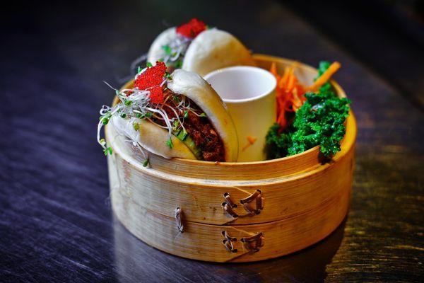 Pork belly steamed buns