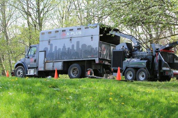 Our Recycle Unit and Chipper (AX19) shown here.