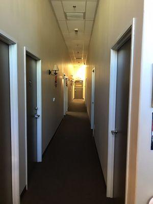 Long hallway to store