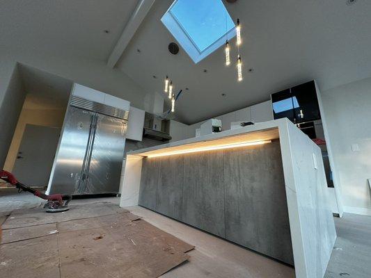 LED kitchen island lighting and renewed mini chandeliers