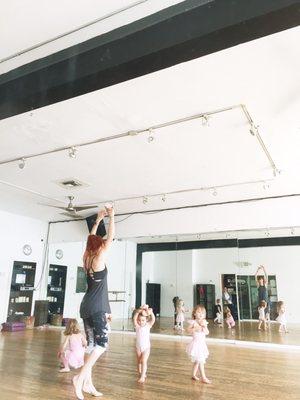 Morning ballet with ms. Harriet