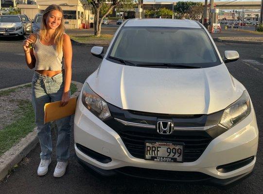 Congrats Fiona on your 2017 Honda HRV! Thank you for your business! Welcome to the TCA Ohana!