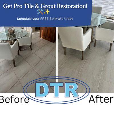 We are Pumped about getting Your  Tiled Surfaces LOOKING BRAND NEW! 
DIY can be a hassle and take forever!
Let Us take care of it!