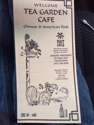 Menu cover