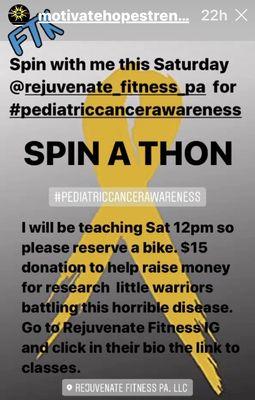 Rejuvenate Guest SPINNING® Instructors message!