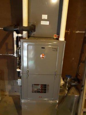 Furnace installation of Rheem Units