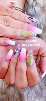 Come to TK nails  we can design your ways