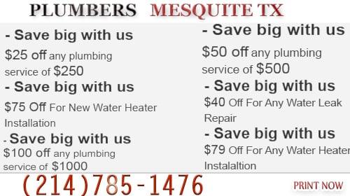 Plumbers Mesquite TX