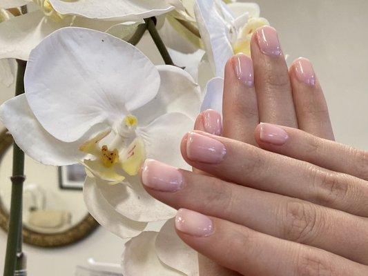 Bio-gel manicure with OPI bubble bath