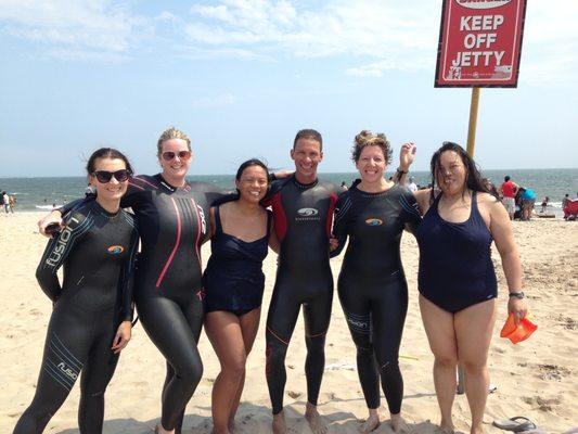 Open Water Swimming at Brighton Beach, Brooklyn, NY