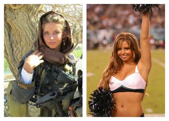 Rachel Washburn, went from Philadelphia Eagles cheerleader to US Army intelligence officer...