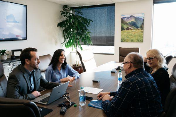 Our large conference room where we meet with clients