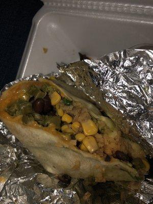 Burrito with nopal