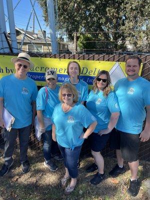 Sac Delta volunteers at the 2022 Sac Century Ride with Sacramento Rotarians to benefit the Sacramento Crisis Nursery.