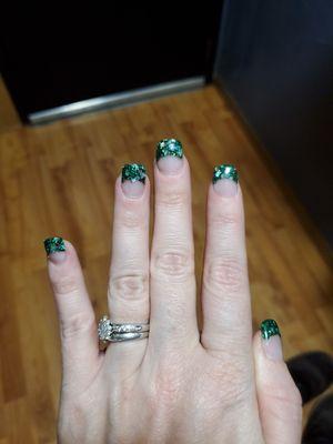 Thank you Michael for my St. Patrick's Day nails and prompt apt.