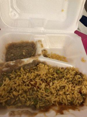 What a mess! One of 3 enchilada dinners "dumped" in our Door Dash delivery.