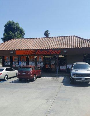 Front view of the store from the parking lot