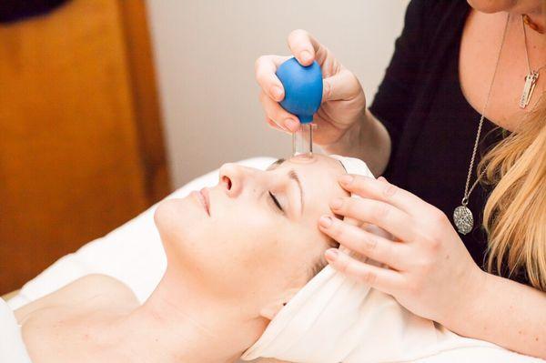 Facial cupping has multiple benefits to the skin. Also known as "The Holistic Facelift"