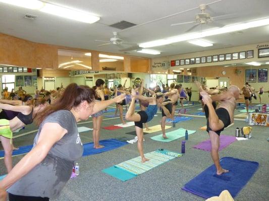 Students in Standing Bow  pose