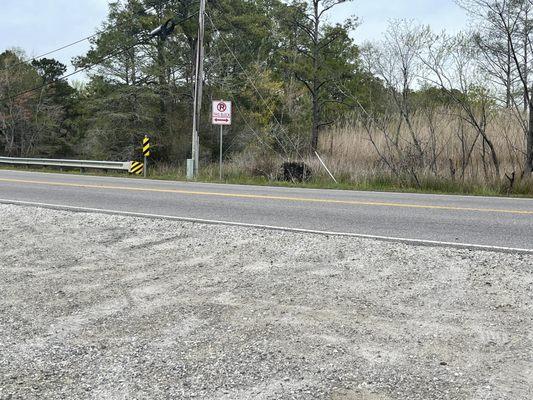 Other side of the busy road. Someone was fishing on the other side. 4/2022