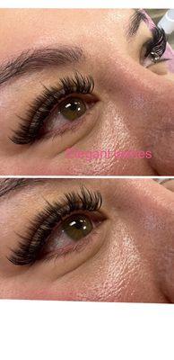 Natural hybrid volume lashes