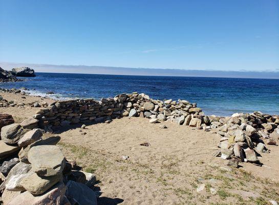 Windbreak tent sites @ Site #7