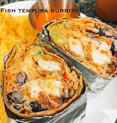 Fish tempura burrito