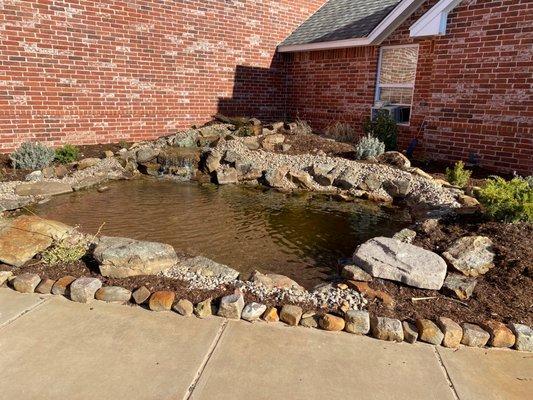 Our GORGEOUS koi pond!!