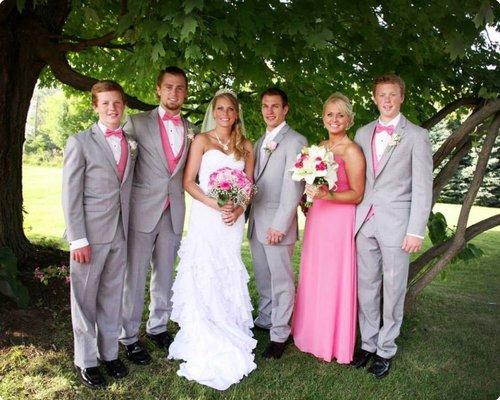 Outdoor wedding ceremony