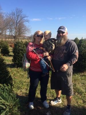 2015 tree picked by grandson