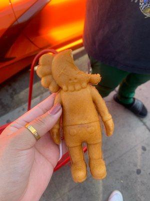 Kaws taiyaki! I got the cream cheese flavor