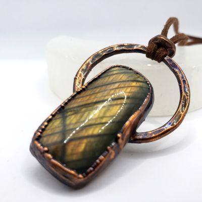 Labradorite crystal jewelry