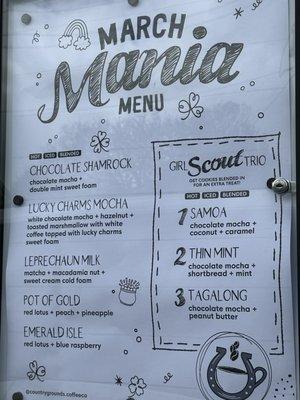 March Menu 2023