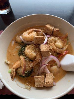 Laksa Shrimp Soup, delicious! Just wished it had more broth.