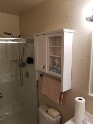 Bathroom Cabinet Installation