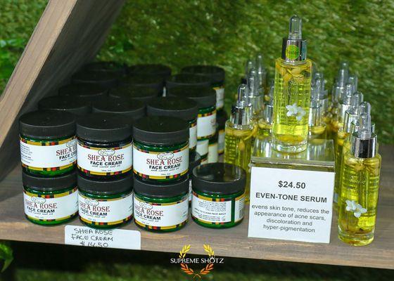 Shea Rose Face Cream & Even Tone Serum 
 www.lulusholistics.com