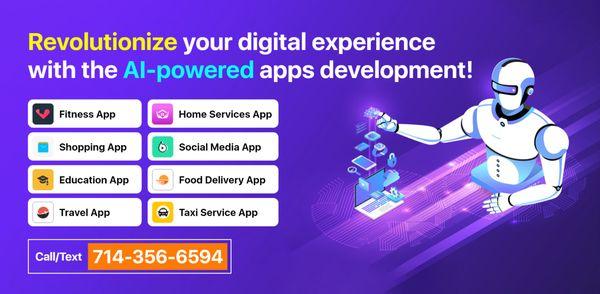 Revolutionize your digital experience with AI powered apps development