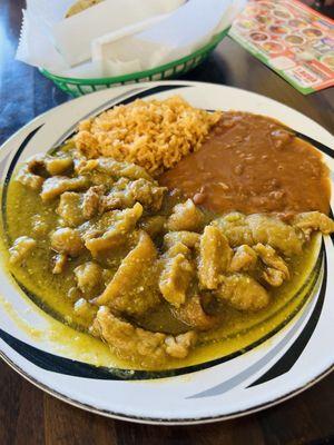 Chicharron en Salsa Verde