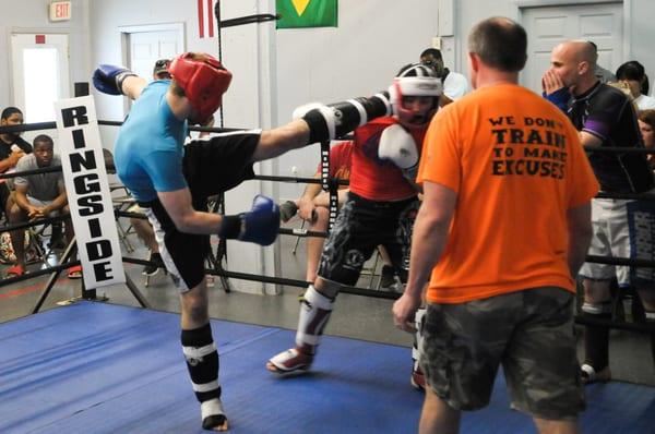 10th Planet Beaumont fighter Jeff competes in kickboxing competition and wins by TKO!!! March 22,2014