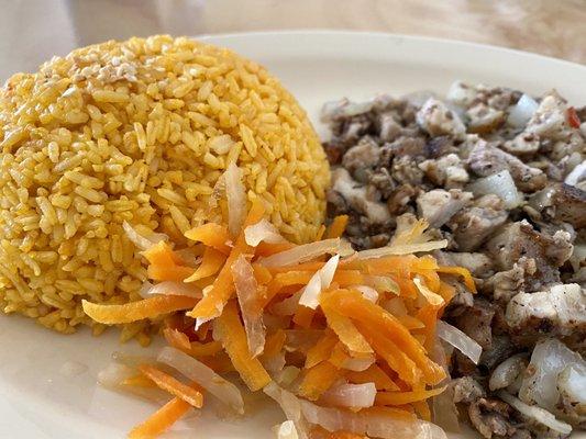 Sisig with Java Rice