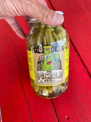 Yummy pickles and okra