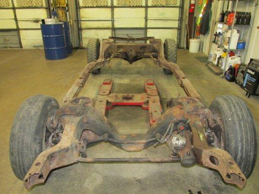 (BEFORE) 1969 GTO Judge chassis