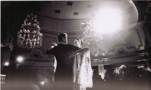 Dan Gibbons with partner Adrianna Pacheco dance the Tango