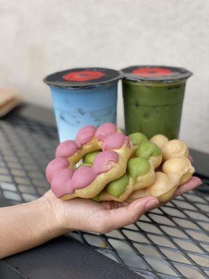 Matcha Green Tea, Butterfly Coco-Milk Tea