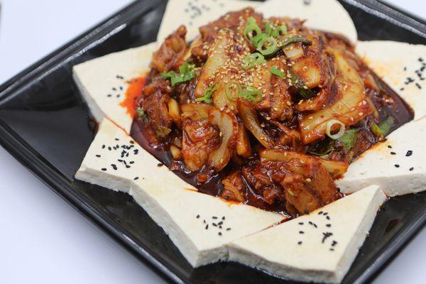 Stir-fried Kimchi and Pork with Tofu