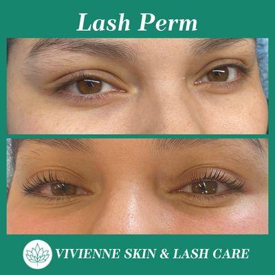 Natural looking lash perm