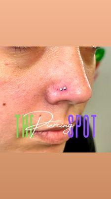 DOUBLE NOSTRIL PIERCING