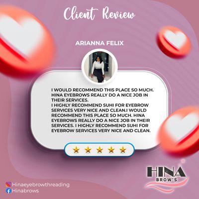 Client Review
 
 #clientreview #hinabrows