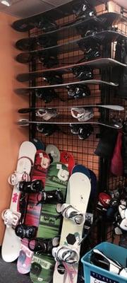 Great selection of snowboards as well!